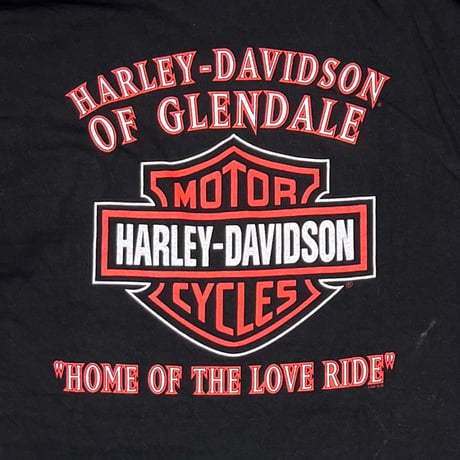 HARLEY DAVIDSON LOVE RIDE ARM FLAME POCKET LS LARGE 8658