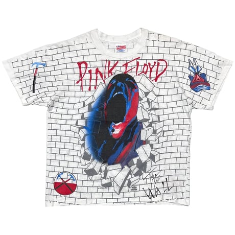 PINK FLOYD 1989 THE WALL OVP WHITE HANES LARGE 9611