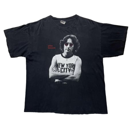 JOHN LENNON NEW YORK CITY DOUBLESIDE PRINT BLACK XL 7137