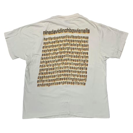 NINE INCH NAILS AND DAVID BOWIE TOUR HANES LARGE 3777
