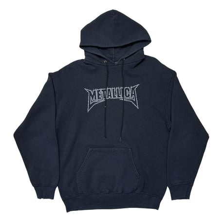 METALLICA PUSHEAD BACK RED SKULL SWEAT HOODIE FRUIT OF THE LOOM LARGE 3892