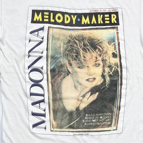 MADONNA 1990 MELODY MAKER WHITE SIERRA TEEZ LARGE 6388