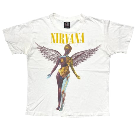 NIRVANA 1993 IN UTERO WHITE giant LARGE 5840