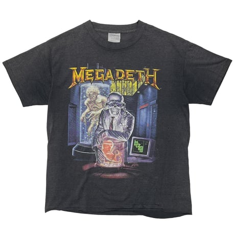 MEGADETH DOUBLE SIDE FRONT PURPLE SKULL BROCKUM MEDIUM 3194