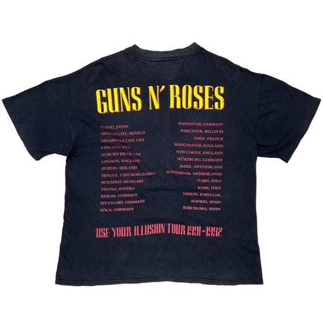 GUNS N' ROSES USE YOUR ILLUSION TOUR 1991 CROSS SKULL BROCKUM XL 5003