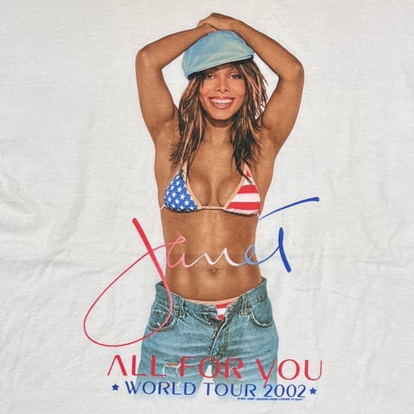JANET JACKSON ALL FOR YOU WORLD TOUR 2002 WHITE M&O XL 4969