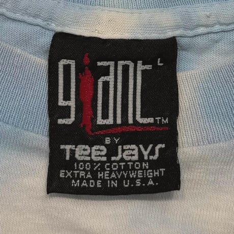 RED HOT CHILI PEPPERS 1990 SPERM LOGO TIE DYE GIANT BY TEE JAYS LARGE 7490