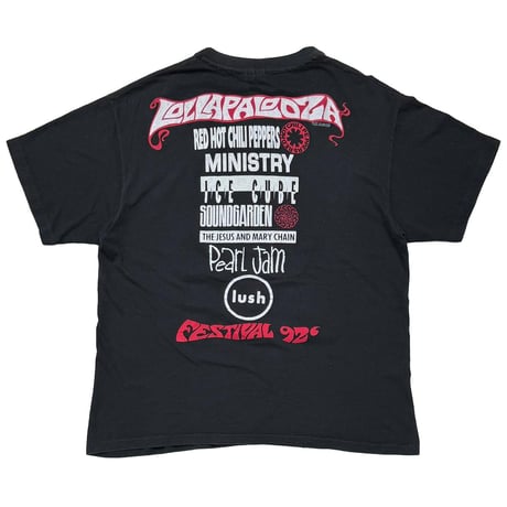 LOLLAPALOOZA 1992 RED HOT CHILI PEPPERS RUSH SOUNDGARDEN ANVIL XL 9524