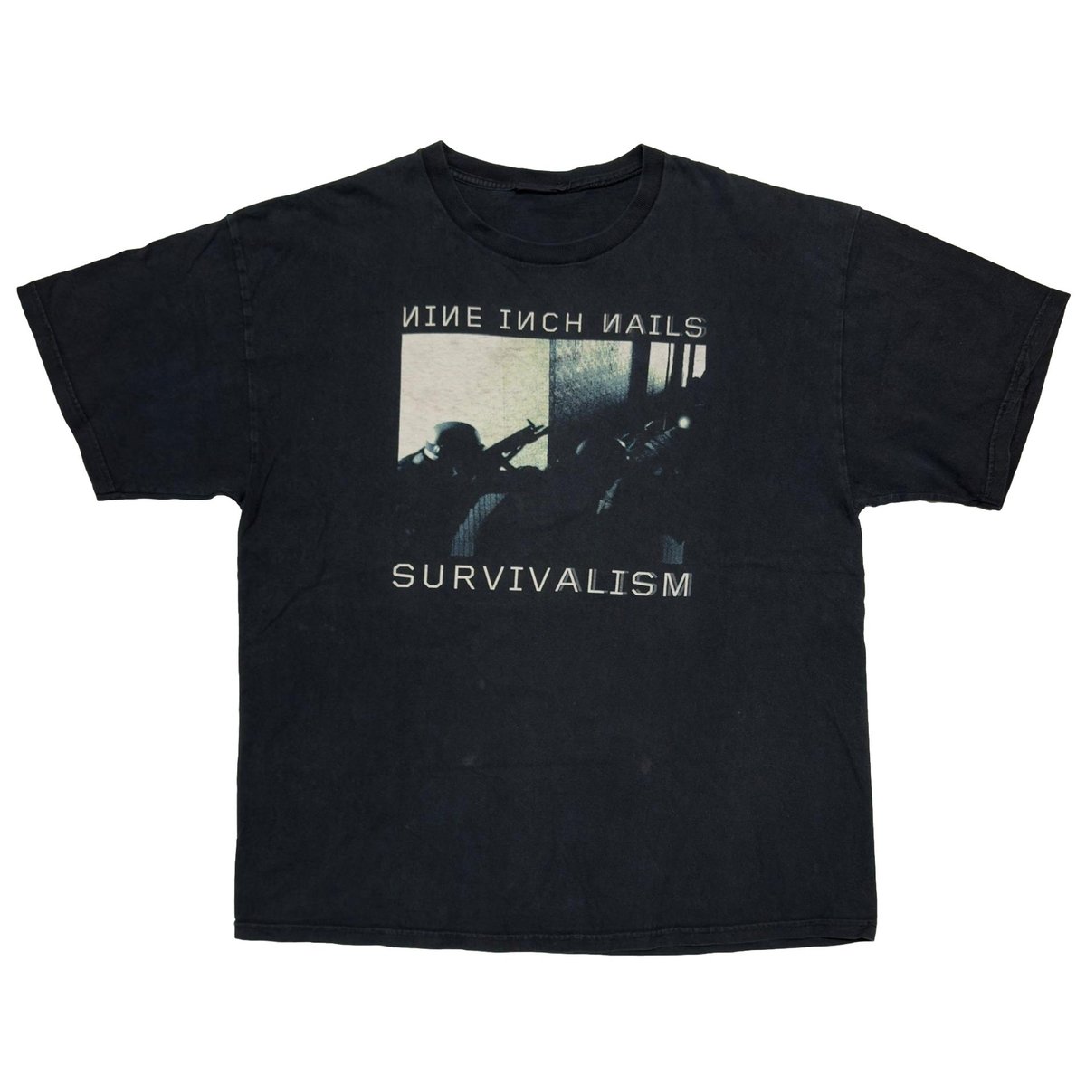 Nine Inch Nails ヴィンテージTシャツ S survivalism ヴィンテージ VINTAGE 00s NINE INCH NAILS SURVIVALISM FITS