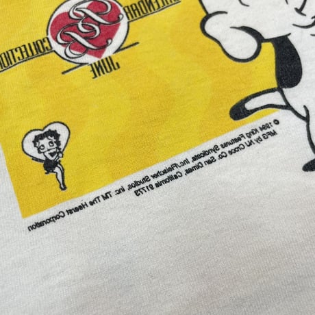BETTY BOOP BOOPERTONE Coppertone PARODY DOUBLE SIDE WHITE MURINA LARGE 9028
