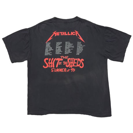 METALLICA SKULL THE SHIT ON THE SHEDS SUMMER OF '94 BOOTLEG FITS XL 9877