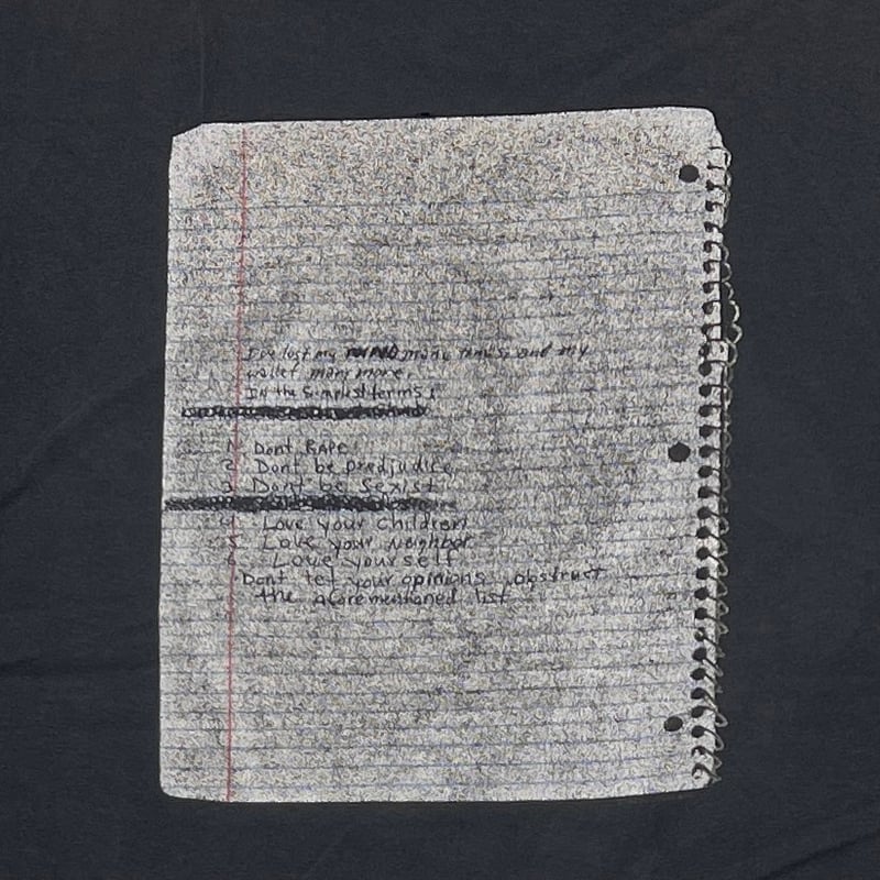 NIRVANA KURT COBAIN MEMORIAL NOTE ANVIL LARGE 1