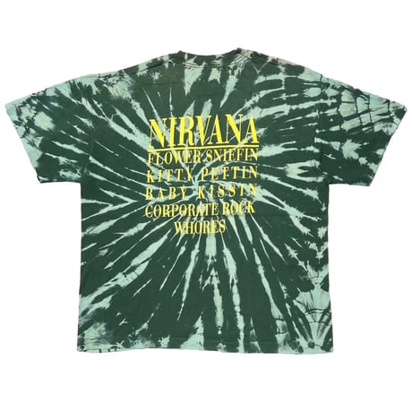 NIRVANA SMILE BOOTLEG GREEN TIE DYE XL 9112