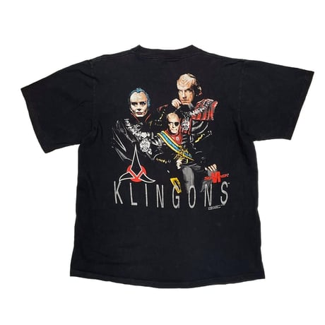 STAR TREK STARFLEET KLINGONS TEE 1991 CHANES LARGE 2137