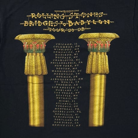 THE ROLLING STONES BRIDGE TO BABYLON GOLD TONGUE TOUR 97-98 ANVIL LARGE 5664