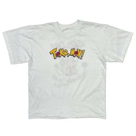 TOKE MON POKEMON PARODY SMOKING WEED TEE WHITE FITS LARGE - XL 3113
