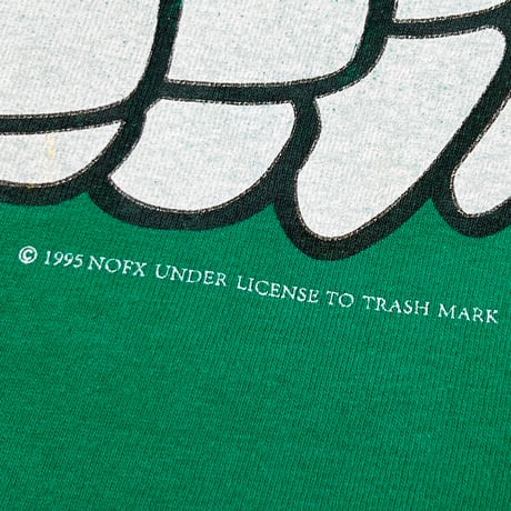 NOFX 1995 PUNK IN DRUBLIC GREEN Hanes XL 3006