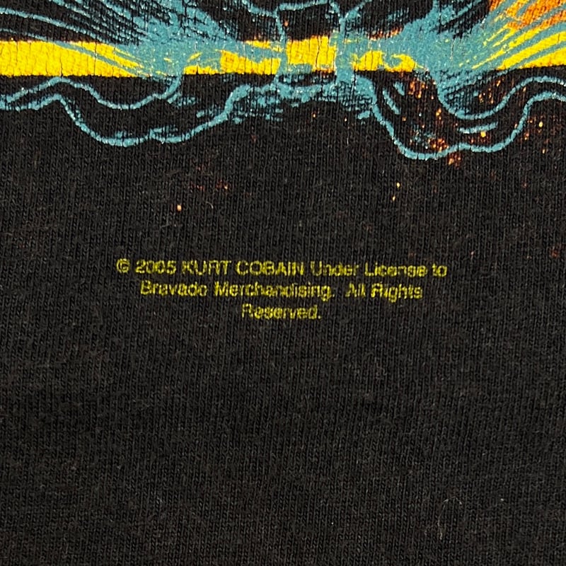 NIRVANA KURT COBAIN 2005 MEMORIAL HANES LARGE 1