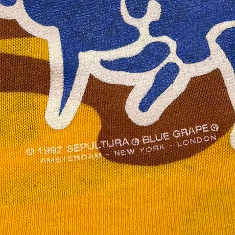 SEPULTURA 1997 ORANGE CAMOUFLAGE BACK SHOOTING TARGET LARGE 5175