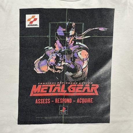 METAL GEAR SOLID VIDEO GAME PROMO WHITE FITS XL 0150