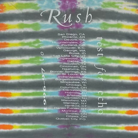 RUSH TEST FOR ECHO TIEDYE FITS XL 4319