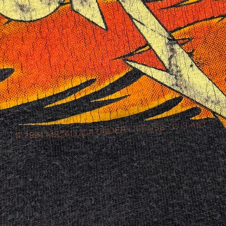 METALLICA PUSHEAD FLAMING VAMPIRE SKULL LS ALSTLE LARGE 1407