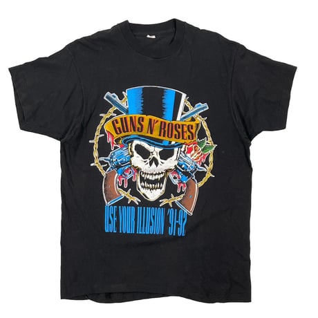 GUNS N' ROSES USE YOUR ILLUSION TOUR FRONT HAT SKULL 91-92 FITS LARGE 3315