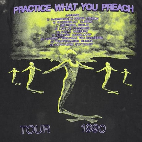 TESTAMENT PRACTICE WHAT PREACH TOUR 1990 FITS XL 1291