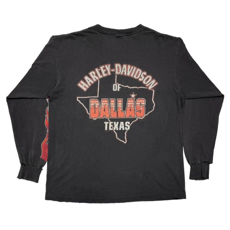 HARLEY DAVIDSON DALLAS TEXAS UNTAMED TIGER FLAME LS LARGE 8948