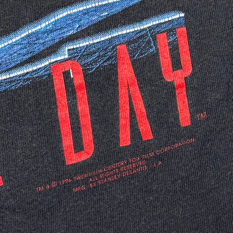 INDEPENDENCE DAY FRONT EMBROIDERY MOVIE PROMO STANLEY DESANTIS XL 8333