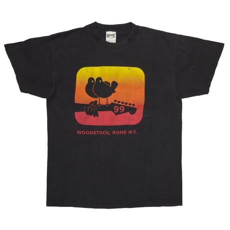 WOODSTOCK 1999 GRADATION ORANGE LOGO TULTEX XL 6988