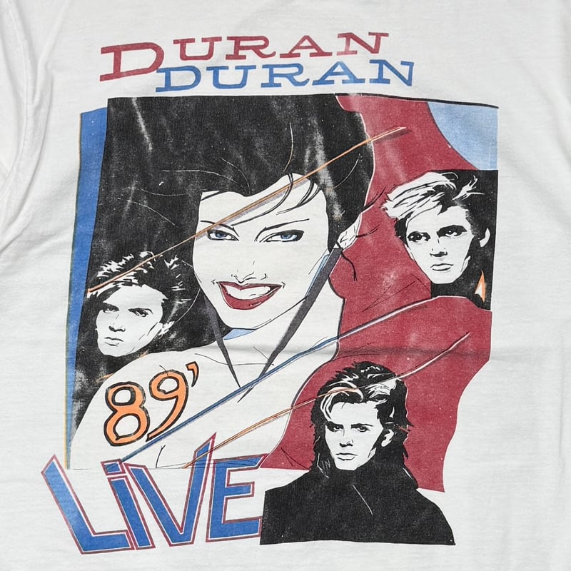 【激レア品】 DURAN DURAN 1989 コンサートパンフレット DURAN DURAN BIG THING 1989 WHITE HANES FITS LAR