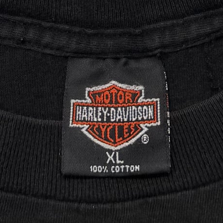 HARLEY DAVIDSON UNTAMED TIGER FLAME BACK EMBLEM LS XL 6132