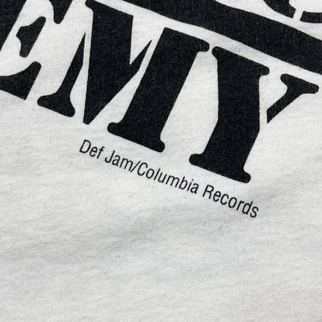 PUBLIC ENEMY TARGET LOGO FEAR OF A BLACK PLANET WHITE FITS XL 4179
