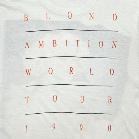 MADONNA BLOND AMBITION WORLD TOUR 1990 WHITE HANES LARGE 3818