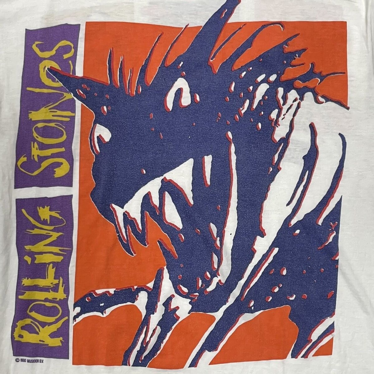 @【超希少】1990年 ローリング・ストーンズ URBAN JUNGLE XL ROLLING STONES URBAN JUNGLE EUROPE 1990 WHITE X