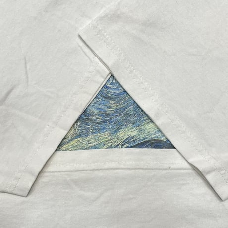 VINCENT VAN GOGH STARRY NIGHT TEE WHITE FITS XL 8190