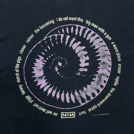 NINE INCH NAILS CLOSER EMBROIDERY BOX LOGO ALL SPORT XL 3254