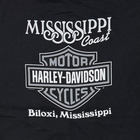 HARLEY DAVIDSON 2001 FRONT BLACK FLAME MISSISSIPPI COAST XL 1160