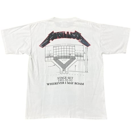 METALLICA 1991 WHEREVER I MAY ROAM STAGE SET WHITE BROCKUM LARGE 1810