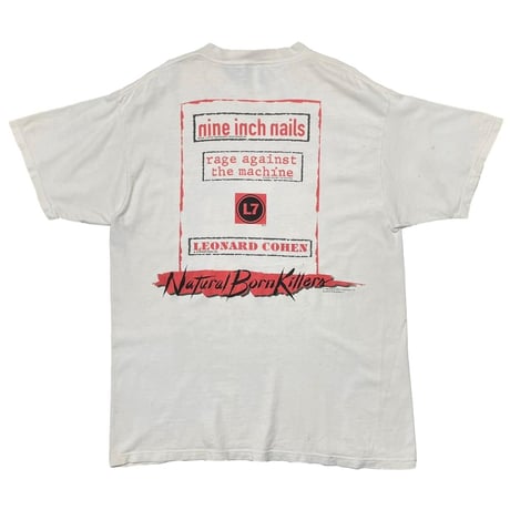[MORE SALE] NATURAL BORN KILLERS 1994 BLOOD LUST MOVIE PROMO WHITE GIANT BY TULTEX XL 9663