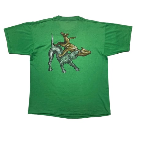RUFF RIDERS DOUBLE SIDE TEE GREEN FIT LIKE XL 8073