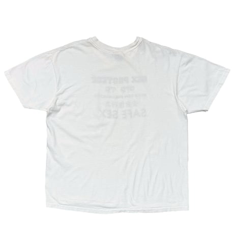 OLD & VINTAGE SAFE SEX 安全性行為 HANES WHITE XL 4043