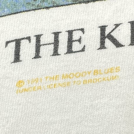 THE MOODY BLUES 	1991 TOUR OF THE KINGDOMS WHITE BROCKUM XL 9805