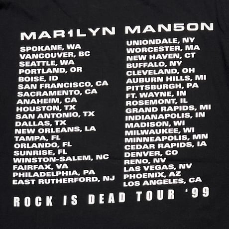 MARILYN MANSON ROCK IS DEAD TOUR 1999 WINTERLAND LARGE 9628