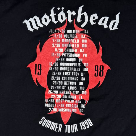 MOTORHEAD SNAKE BITE LOVE TOUR 1998 LS BLACK TULTEX XL 5421