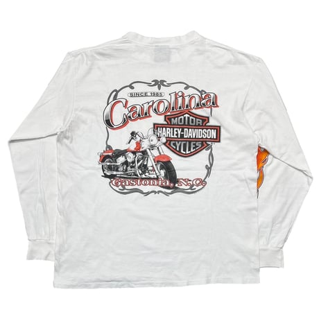 HARLEY DAVIDSON FLAME LS CAROLINA WHITE LARGE 4861