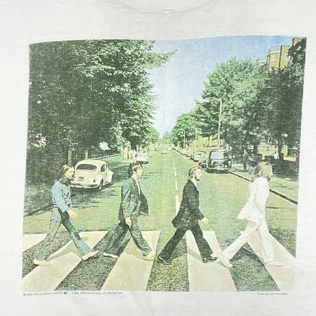 THE BEATLES ABBEY ROAD ALBUM JACKET WHITE FRUIT OF THE LOOM XL 2090