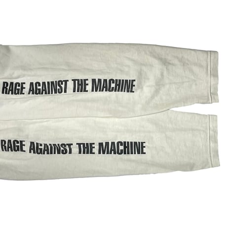 RAGE AGAINST THE MACHINE PORTRAIT LS BACK "R" WHITE SCREEN STARS XL 5853