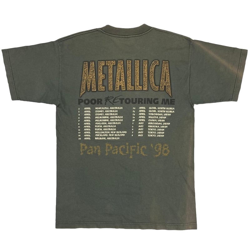 LLICA Tシャツ ヴィンテージ pan pacific 98 L METALLICA POOR